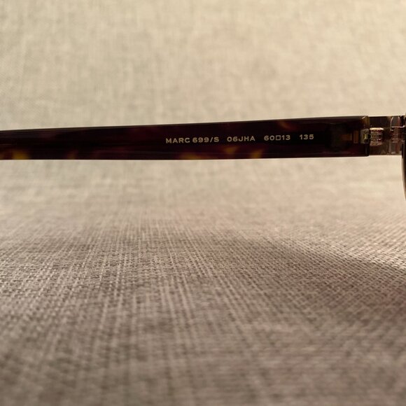 Marc Jacobs MARC 699/S 06J/HA aviator-style sunglasses Gold / Brown NWTs